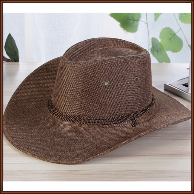 Mũ Cao Bồi Vành Rộng Thời Trang Mùa Hè Dành Cho Nam Giới