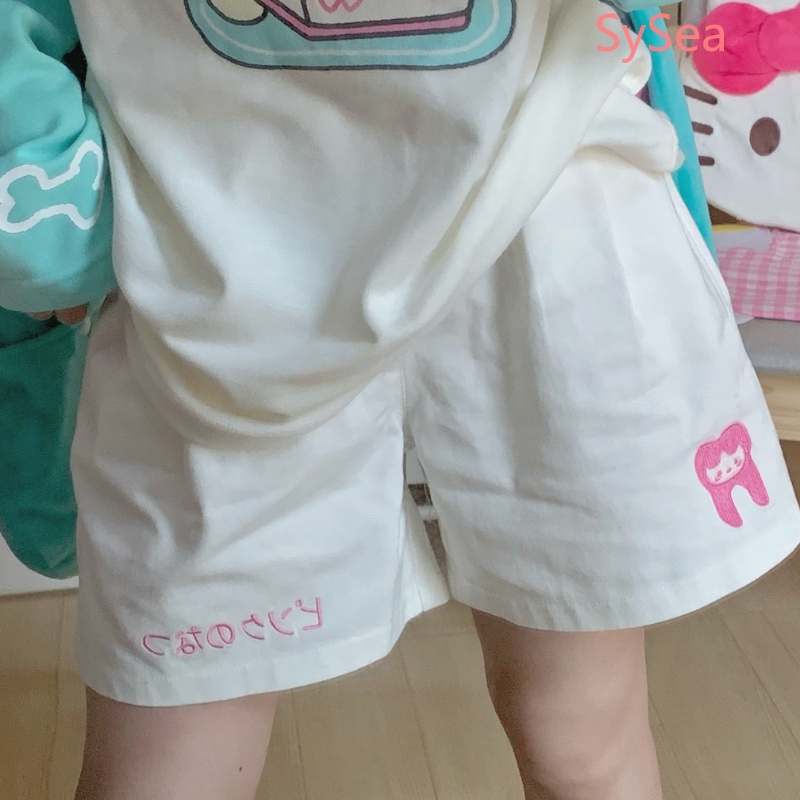 Quần ngắn ống rộng Thời Trang Mùa Hè Hàn Quốc Dành Cho Nữ