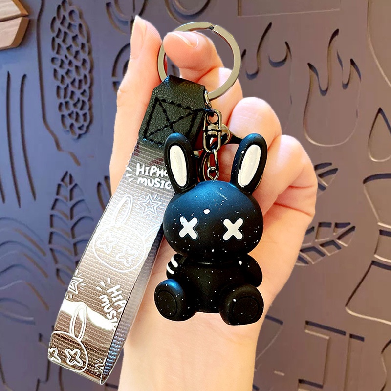 Hoạt Hình Móc Khóa Hình Thỏ Mắt xx Dễ Thương