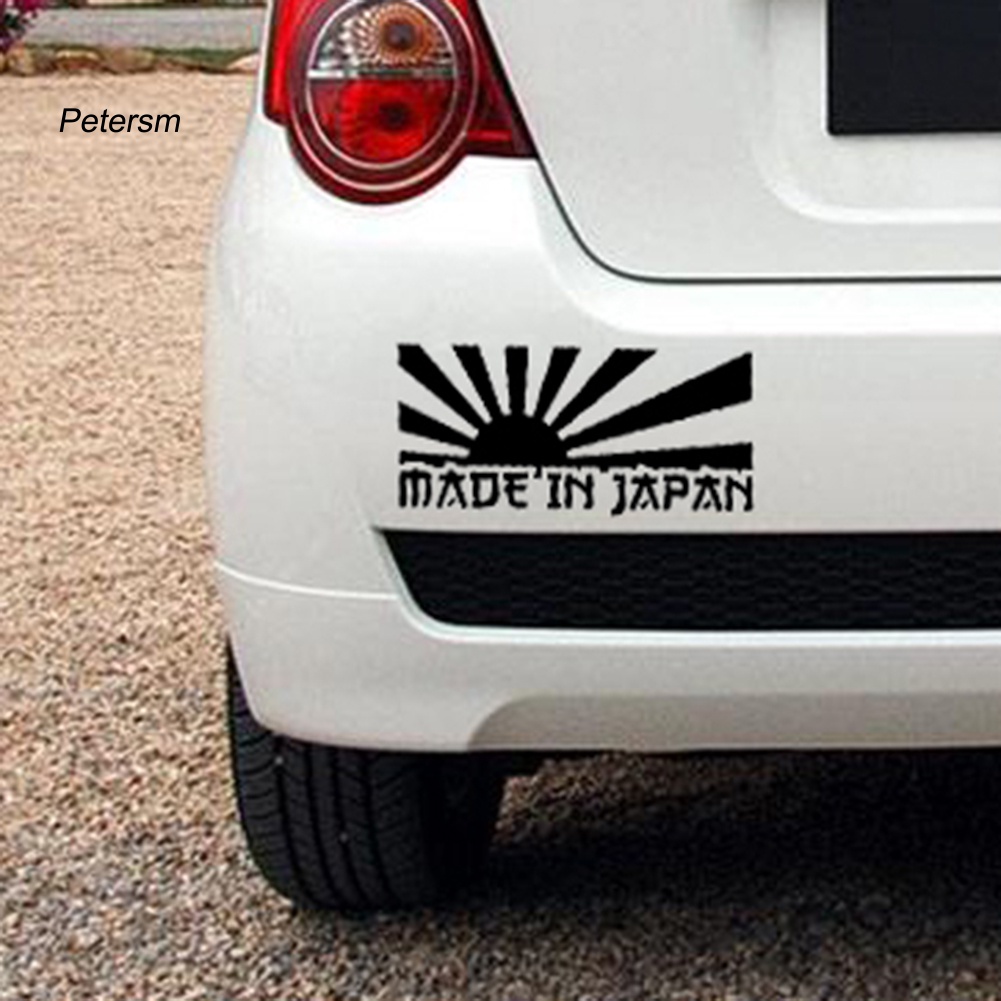 Miếng Dán Phản Quang Chữ Made In Japan Trang Trí Xe Hơi
