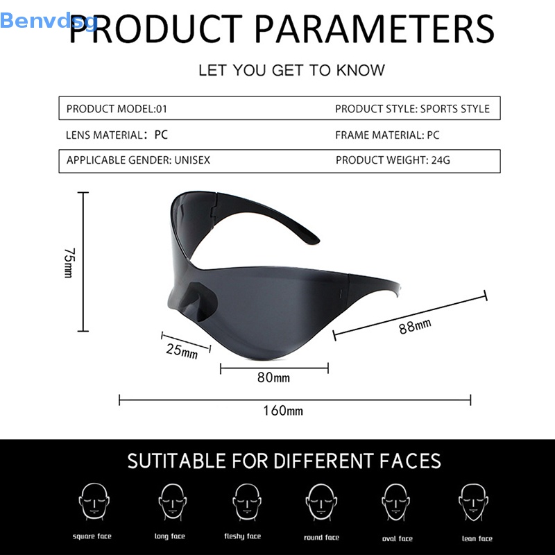 Kính Râm Y2k Chống Tia UV400 Phong Cách Punk Dành Cho Nam Và Nữ