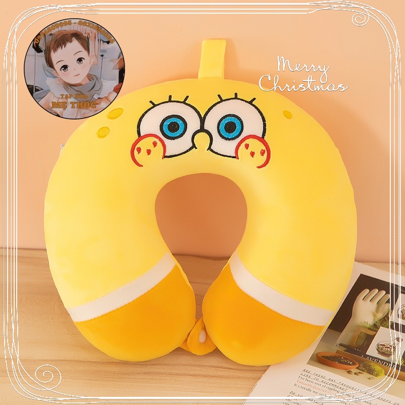 Gối chữ U, gối massage du lịch co dãn cao su non Kuromi dễ thương mềm mịn đàn hồi cực tốt tiện lời D&H STORE GUKUROMI107