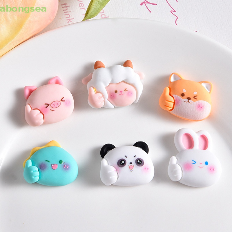 Set 10 Tượng Động Vật Hoạt Hình Mini Bằng Nhựa Resin Trang Trí Điện Thoại