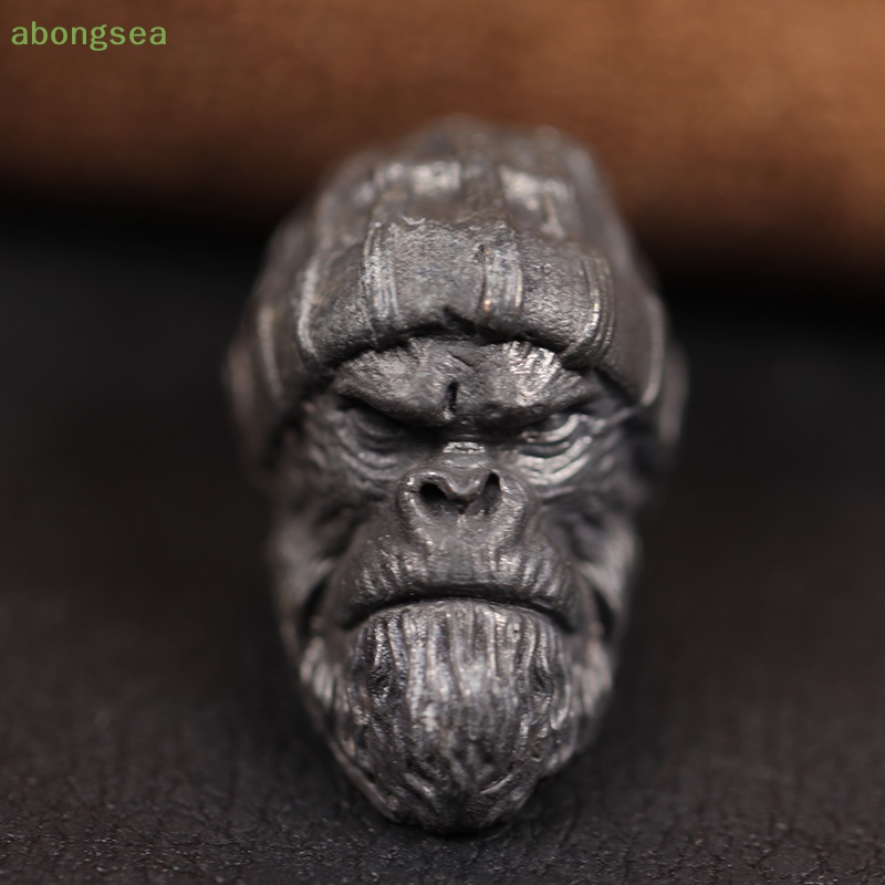 Abongsea Mũ Len Đính Hạt Hình Đầu Khỉ Độc Đáo DIY