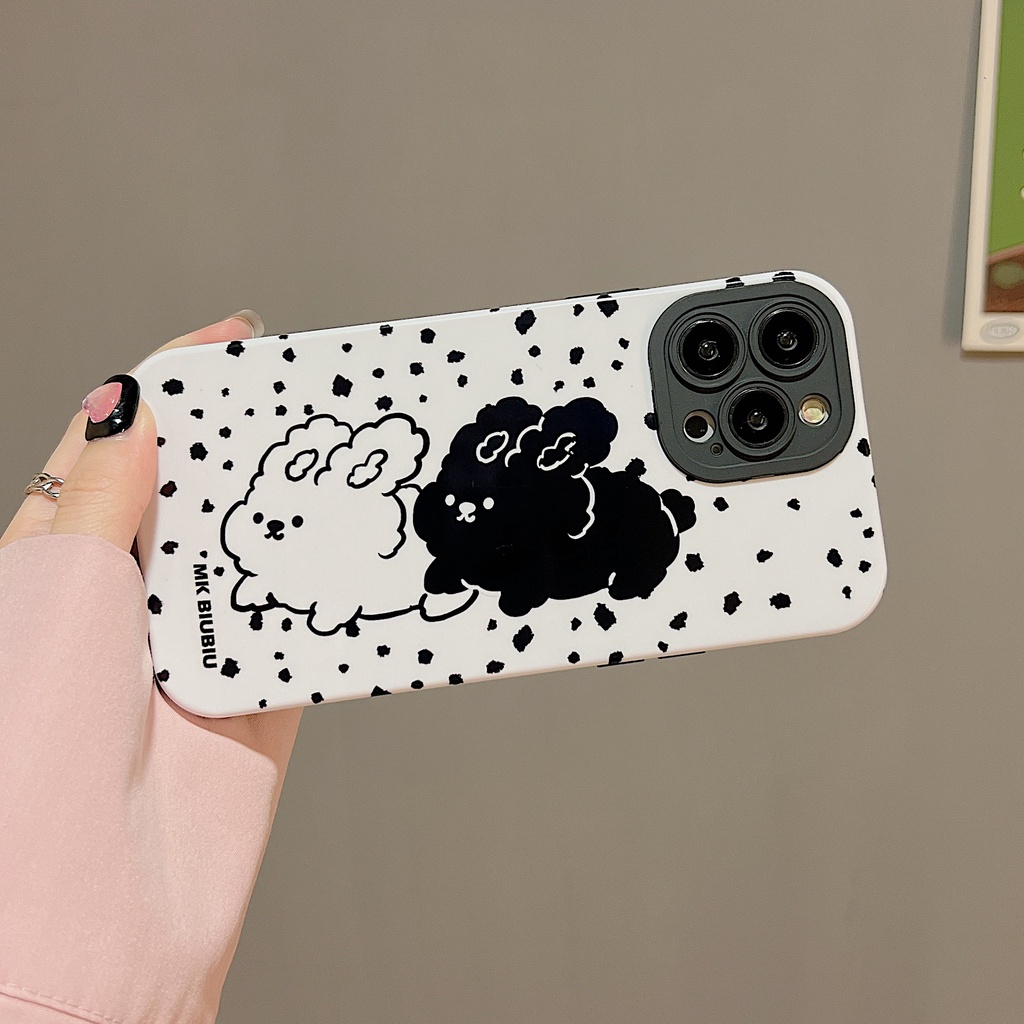 Ốp Điện Thoại PC Cứng In Hình Thỏ Hoạt Hình Dễ Thương Cho iPhone 11 13 12 14 Pro Max