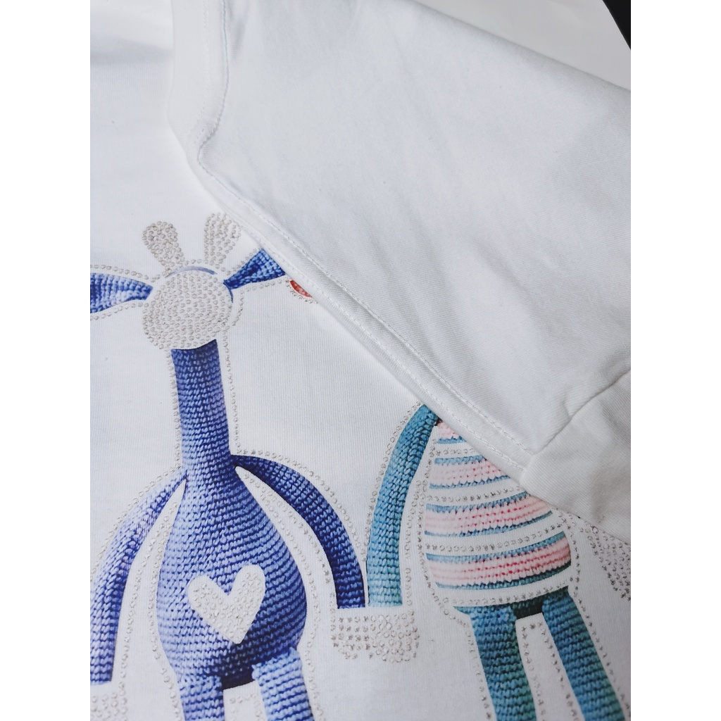 NRVP Áo Thun 100% Cotton Tay Ngắn In Hình Phong Cách Hàn Quốc Mới