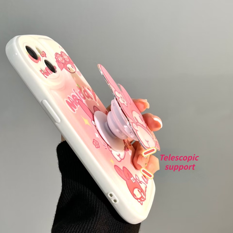 Ốp Điện Thoại Cao Cấp Có Giá Đỡ Hình Melodi Kuromi 3D Cho Redmi K30 K40 Pro Note 9 9T 10 11 11T 5G