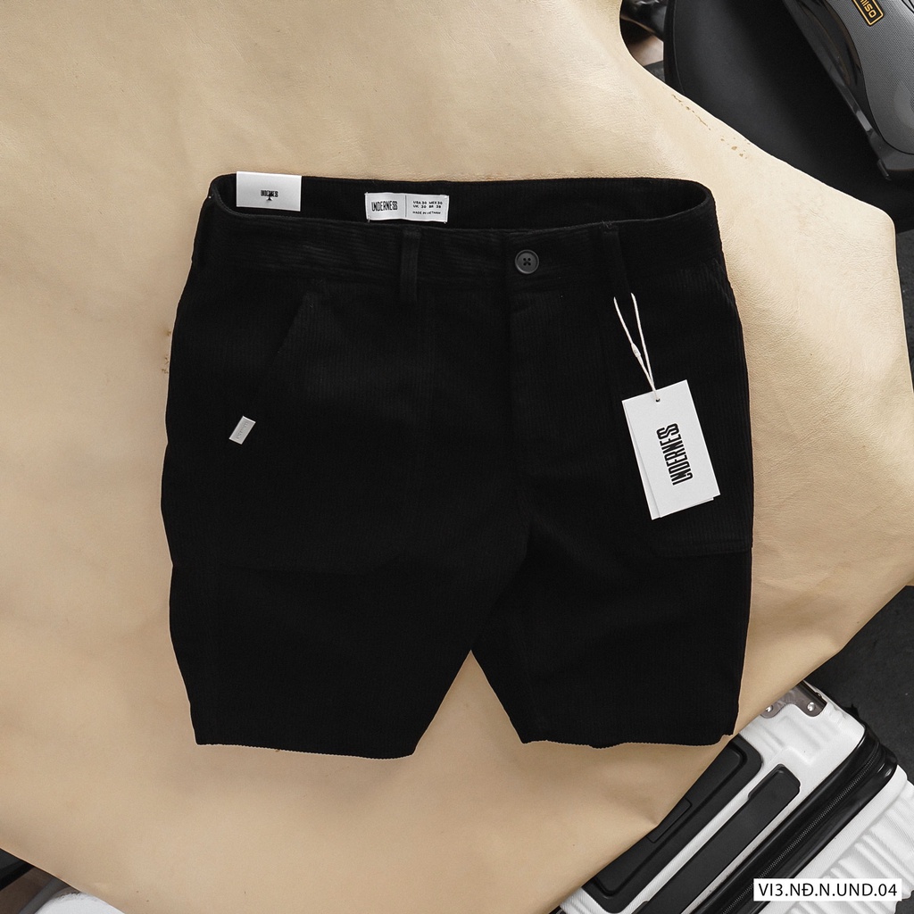 Quần short nam đen nhung tăm DENIM phong cách chất liệu co giãn thoải mái nhé ❤️ QSUN1 ❤️