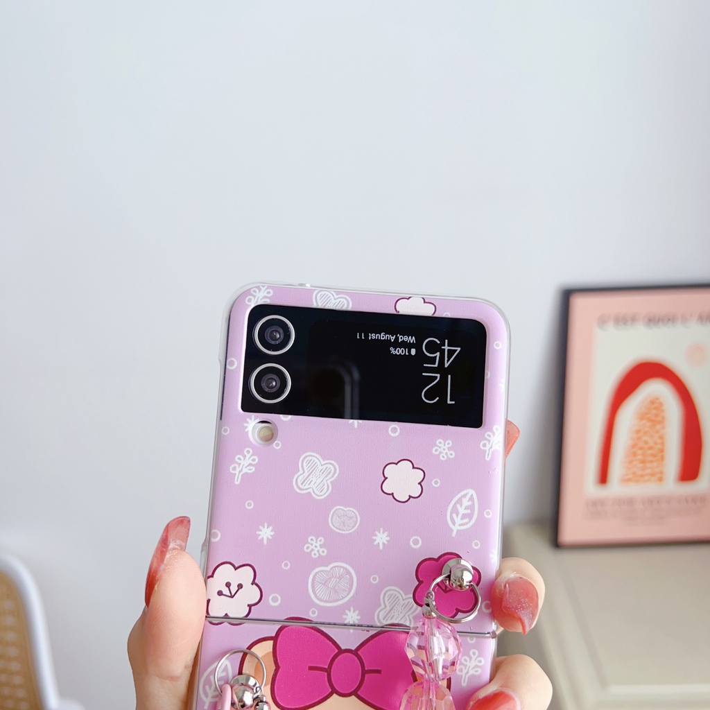 Ốp Điện Thoại PC Họa Tiết Hoạt Hình Anime Dễ Thương Cho Samsung Galaxy Z Flip 4 Z Flip 3 Samsung Z Flip4 Z Flip3