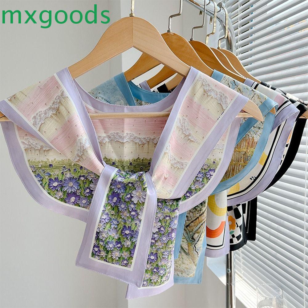 Khăn Choàng Nhỏ In Họa Tiết Thắt Nơ Thời Trang Cho Nữ