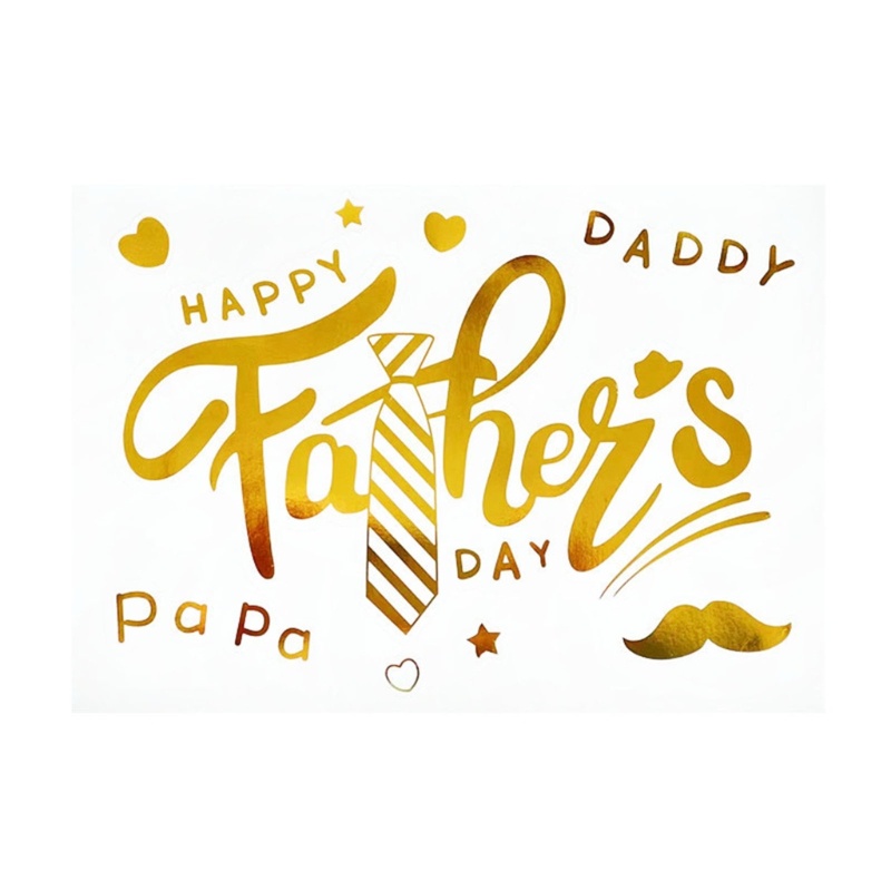 Vonl Miếng Dán Tường Trang Trí Tiệc Tùng In Chữ fathers day