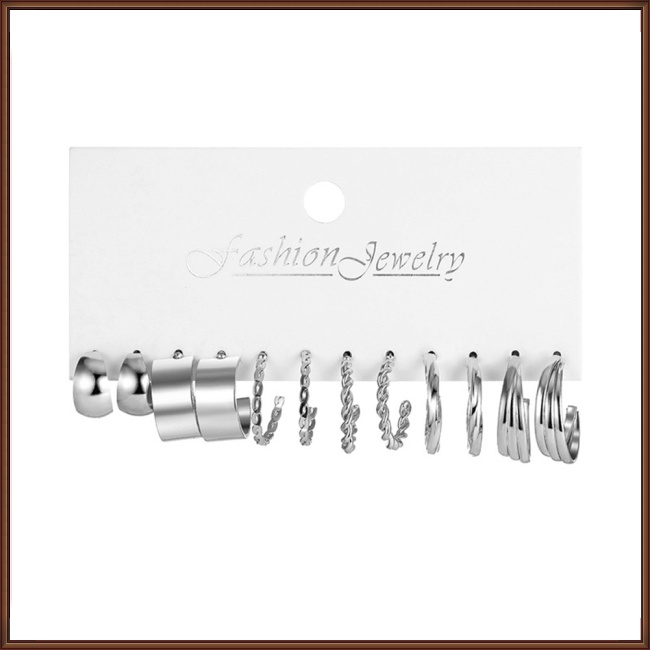 Bộ Khuyên Tai Hình Vuông Bằng Kim Loại Đính Ngọc Trai Cổ Điển Cho Nữ