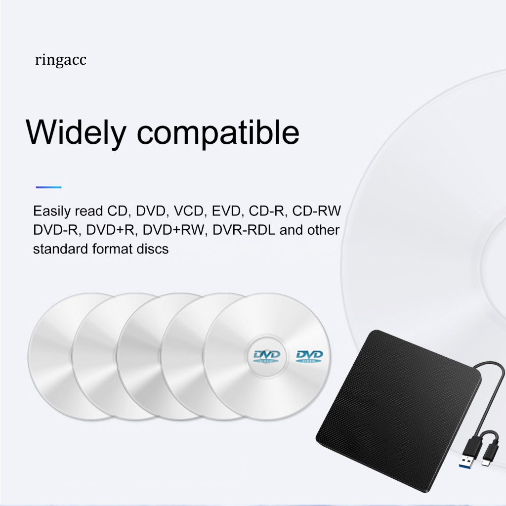 Ổ Đĩa CD-RW DVD Kết Nối Usb 3.0 Type-C Đa Năng Cho Máy Tính