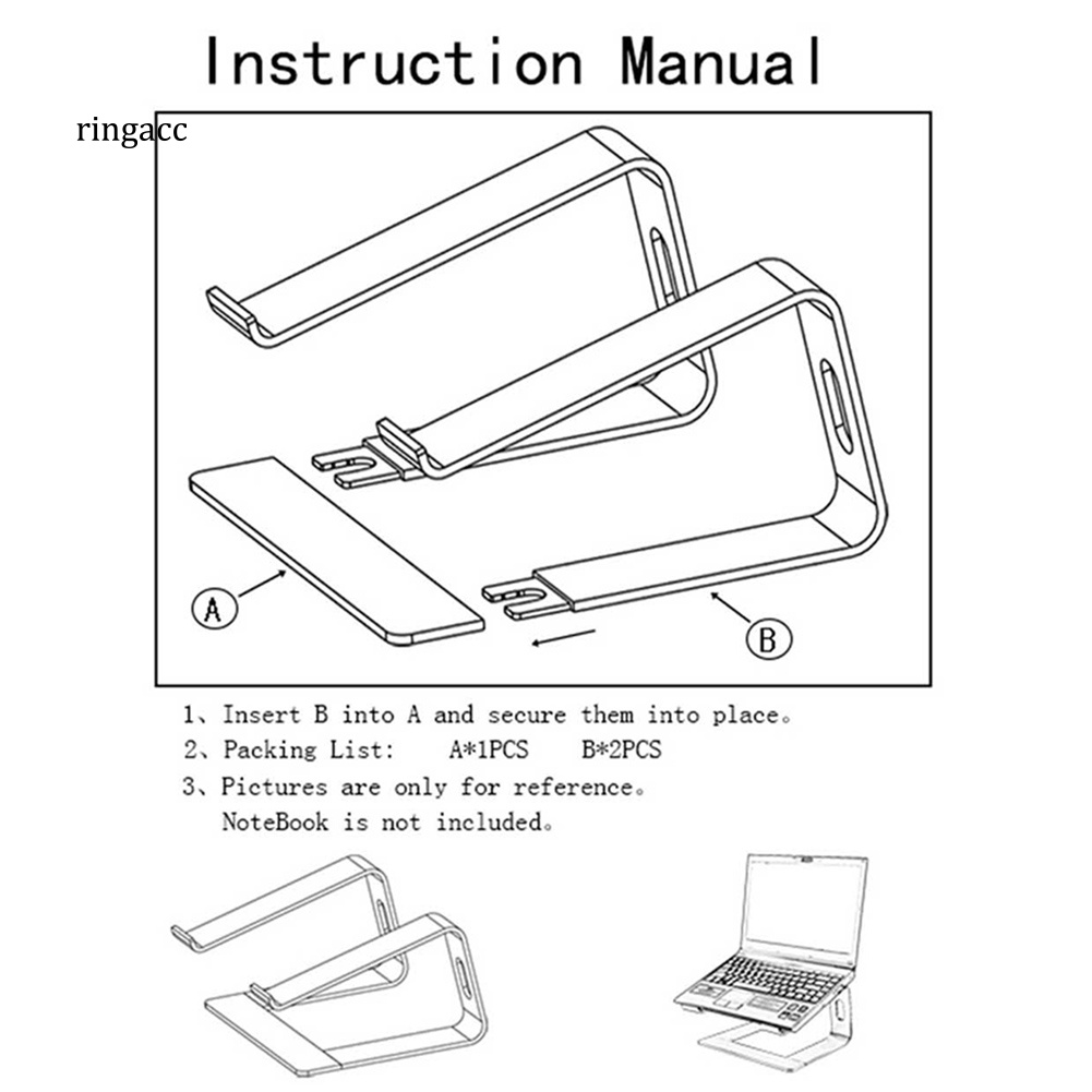 Giá Đỡ Tản Nhiệt RGA Bằng Nhôm Cho Laptop Notebook