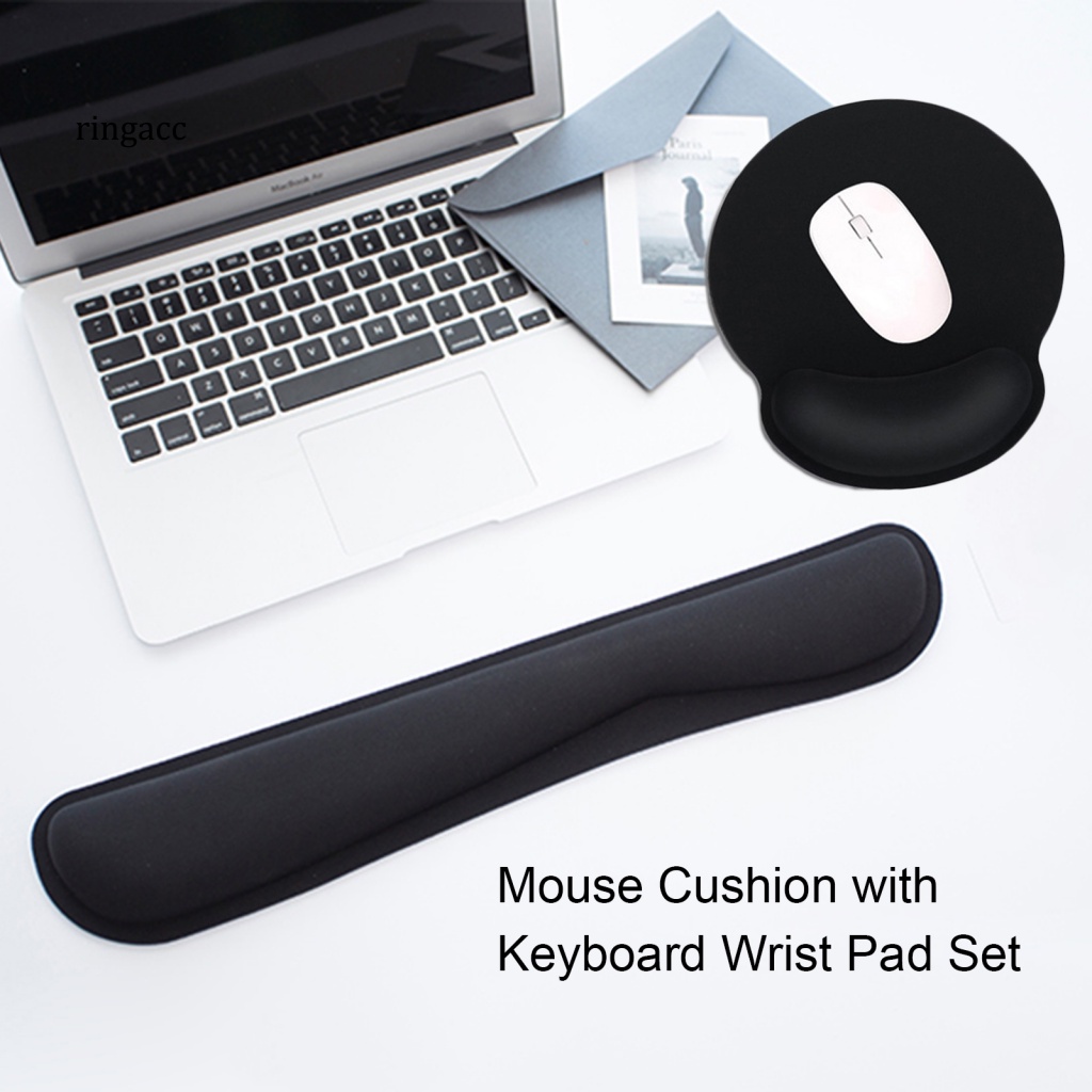 Rga 1 Bộ Đệm Cao Su Siêu Mềm Thoáng Khí Chống Mài Mòn Chống Thấm Nước Thiết Kế Tiện Dụng Lót Chuột Và Bàn Phím Cho Văn Phòng