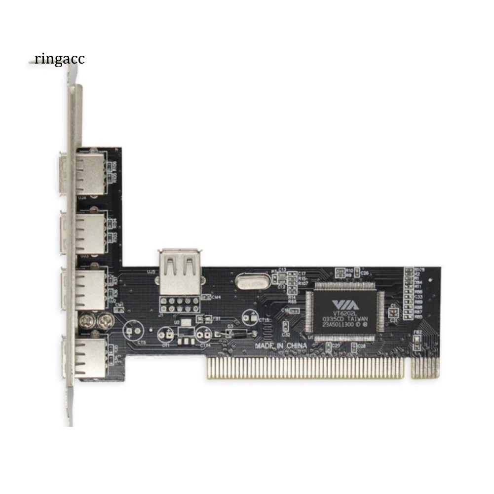 Card Mở Rộng 480Mbps PCI Sang 4 + 1 USB 2.0 Cho Máy Tính Để Bàn
