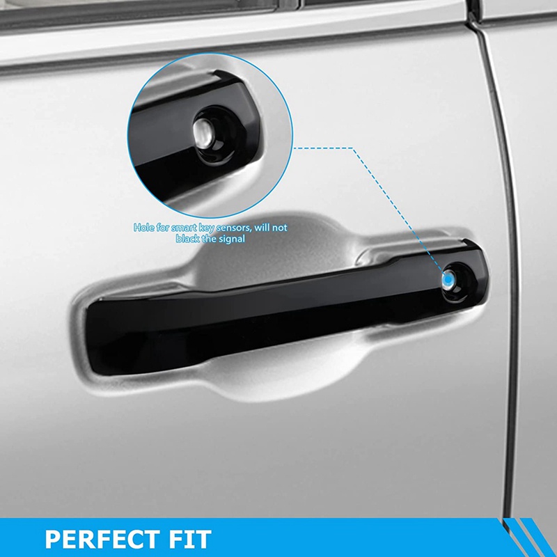 Viền Bọc Tay Nắm Cửa Bên Ngoài Màu Đen Cho Toyota Tundra 2022-2023