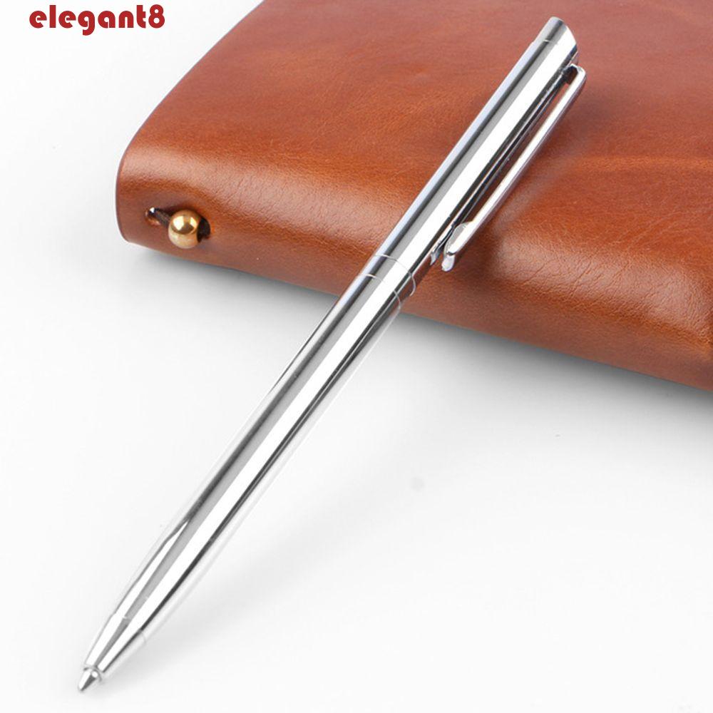 Bút Bi Thanh Lịch Mực Đen Cổ Điển|Dụng Cụ Văn Phòng Bằng Thép Không Gỉ Chất Lượng Cao