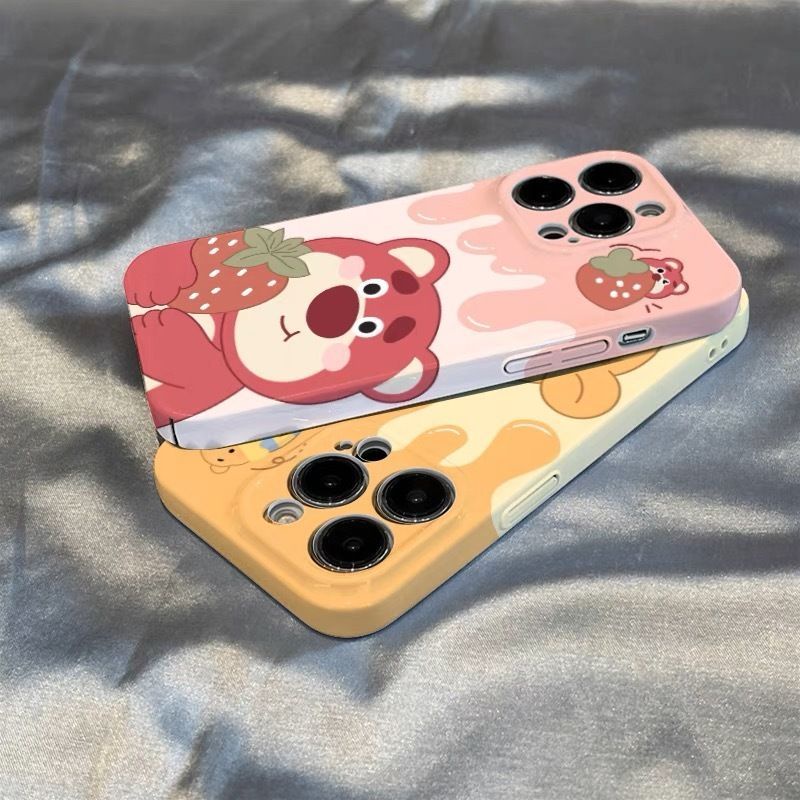 Ốp Điện Thoại Cứng Chống Sốc In Hình Gấu Pooh Cho iPhone 7 8 Plus XS XR X XS max 11 12 14 11 Pro max 12 Pro max 13 Pro max 14 Pro Ốp Điện Thoại Bảo Vệ Toàn Diện Cho Iphone