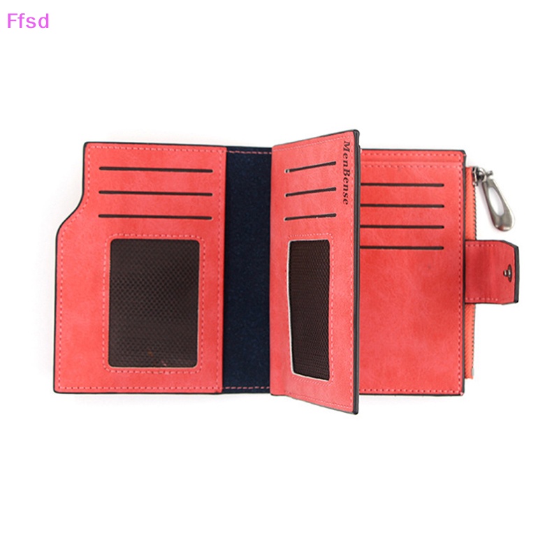 {Ffsd} Ví Da PU Dạng Nhỏ Có Dây Kéo Thời Trang Mới Cho Nữ * Hàng Bán Chạy