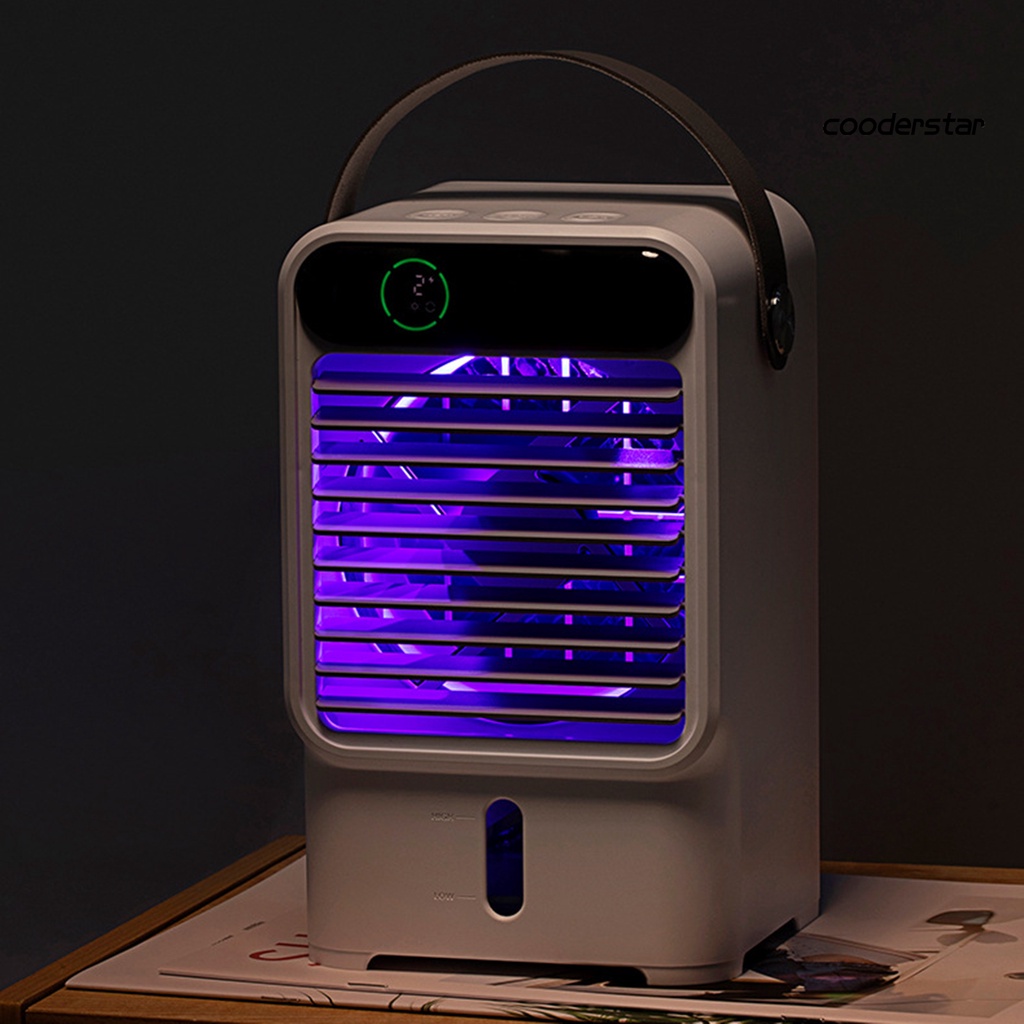 Quạt Điều Hòa Không Khí 1500mAh Bằng Nhựa Có Màn Hình Kỹ Thuật Số Tiện Dụng Cho Mùa Hè