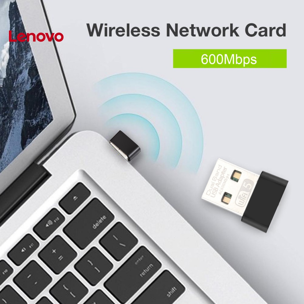 Thẻ Mạng WiFi 600Mbps 5G Băng Tần Kép Tốc Độ Cao Không Ổ Đĩa Cho Máy Tính