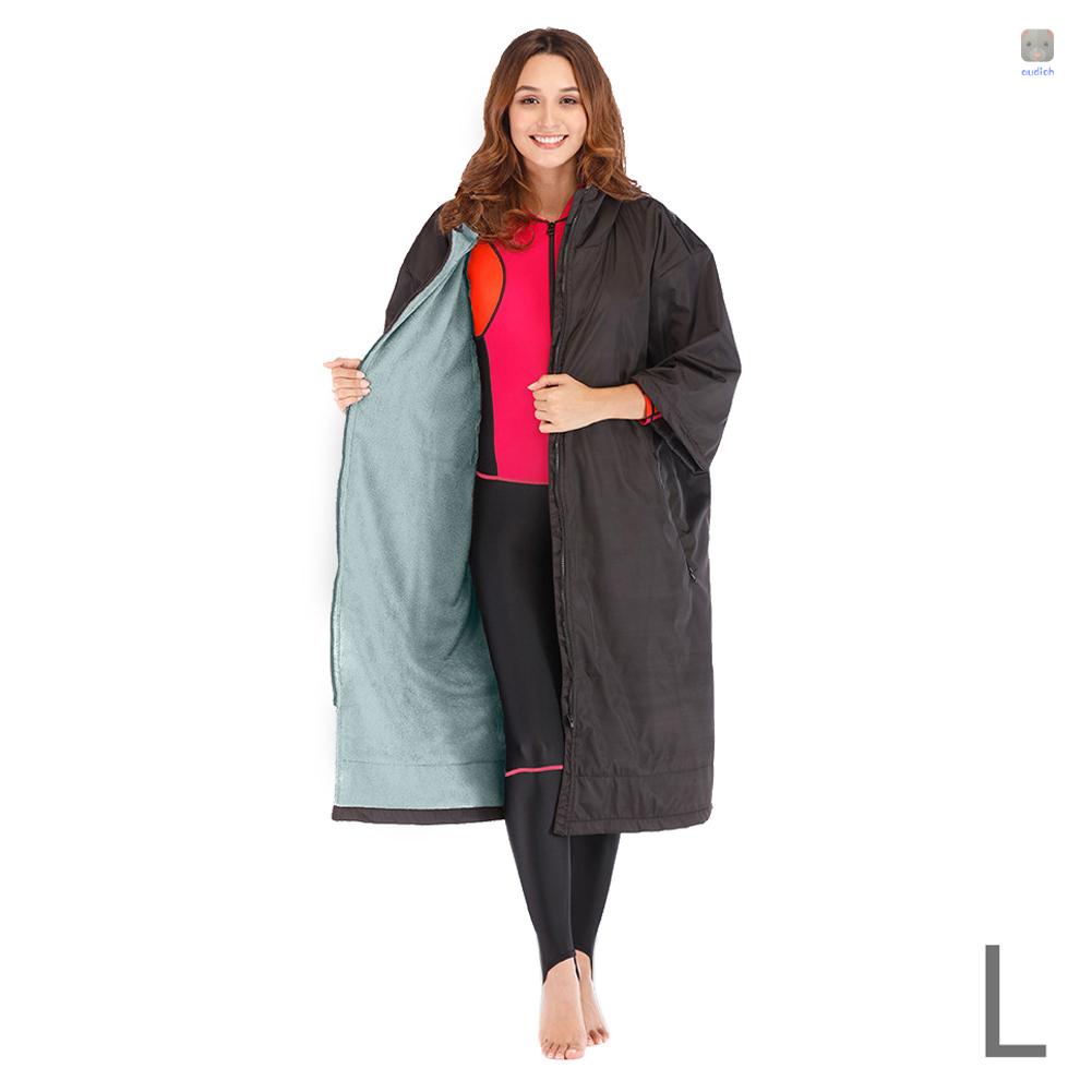 Áo Khoác Thể Thao Hai Lớp Chống Thấm Nước Có Khóa Kéo Có Mũ Trùm Tiện Lợi