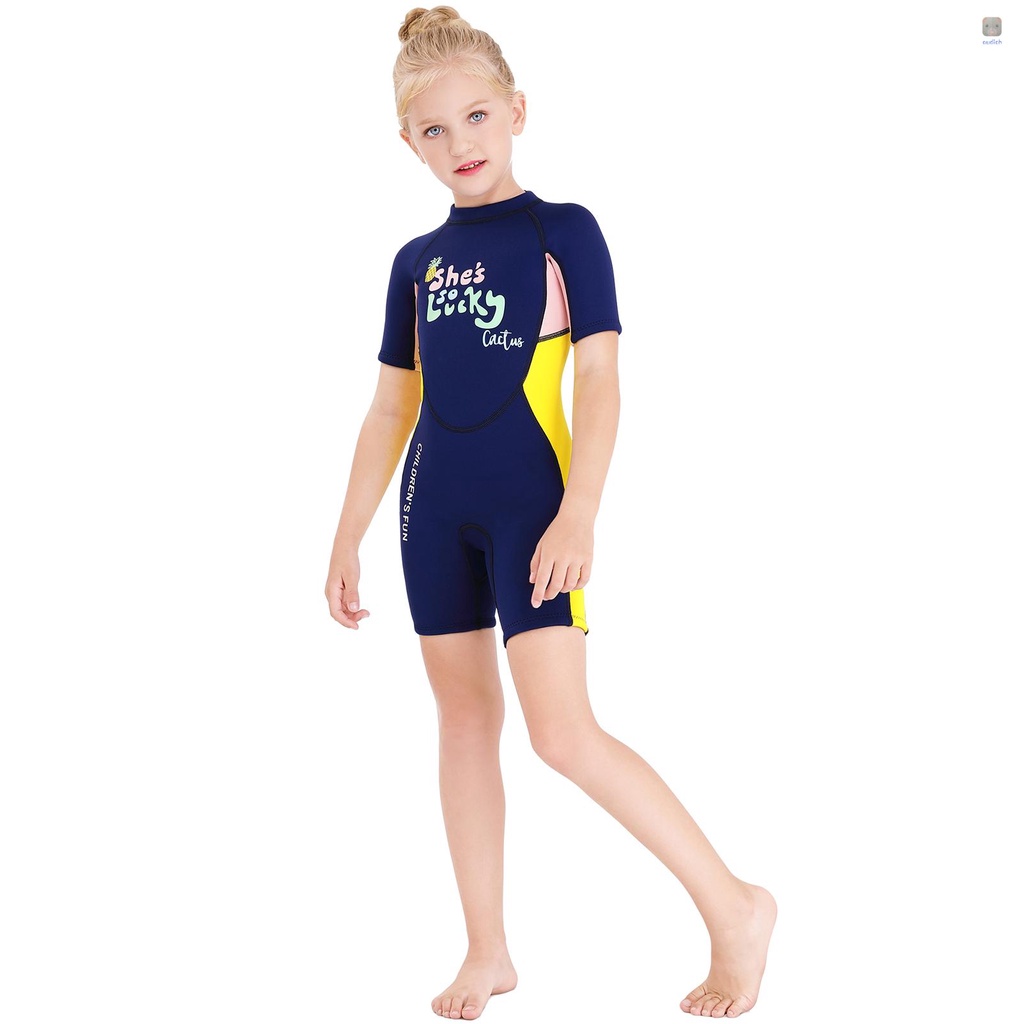 Bộ Đồ Bơi Một Mảnh Ngắn Tay Mau Khô Có Khóa Kéo Dành Cho Nữ