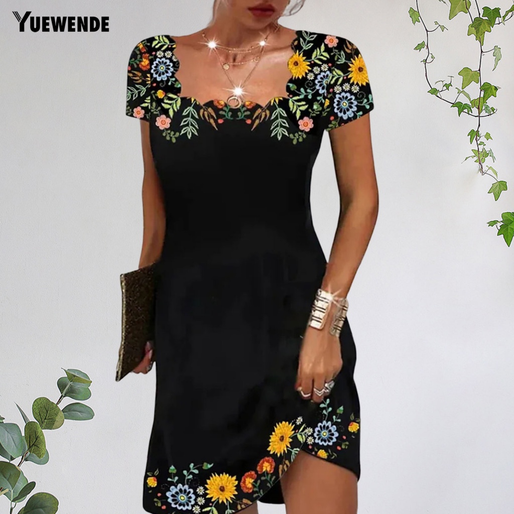 Ym.b Đầm Tay Ngắn Cho Ngày Lễ