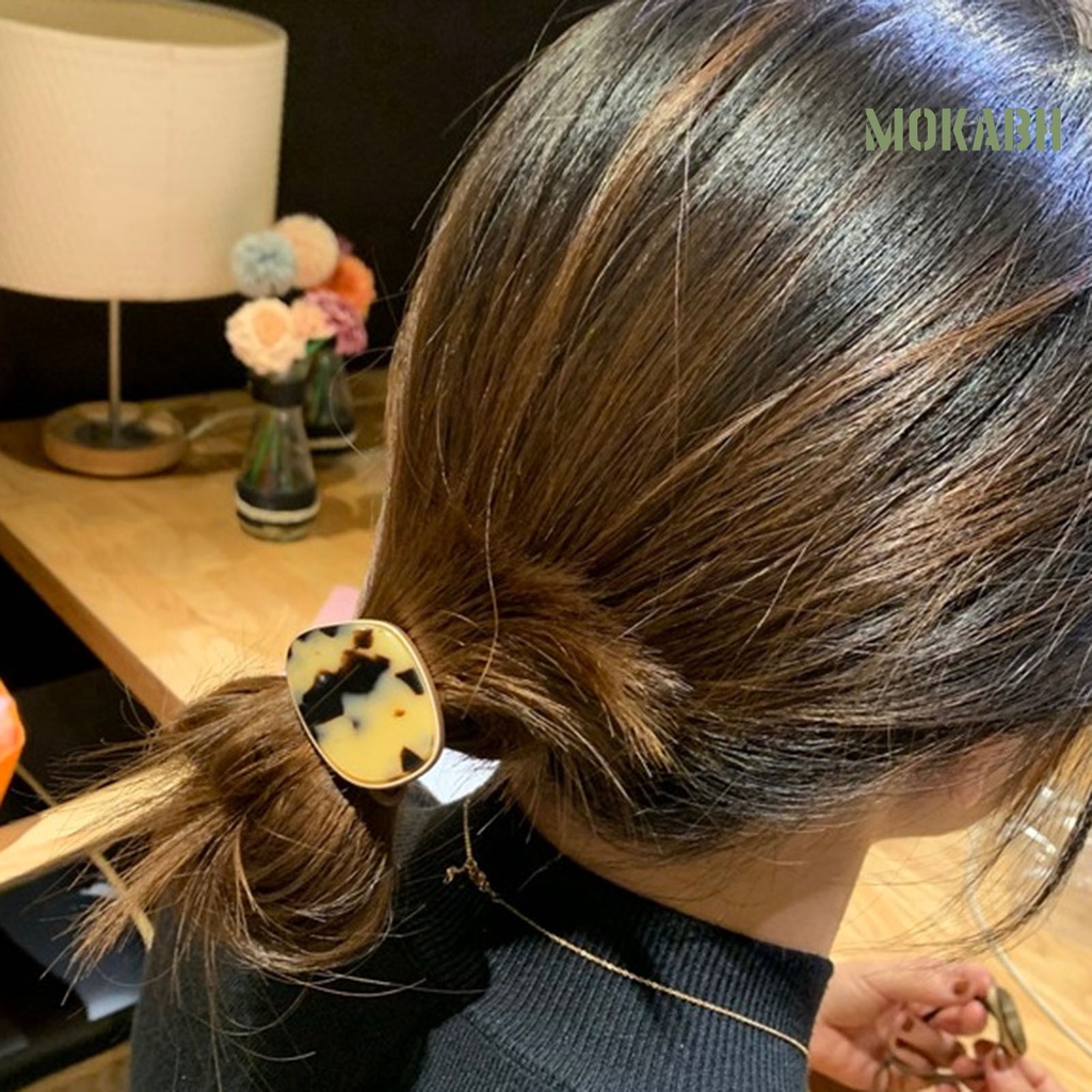 Dây Cột Tóc Hai Lớp Họa Tiết Da Báo Thời Trang Dành Cho Nữ