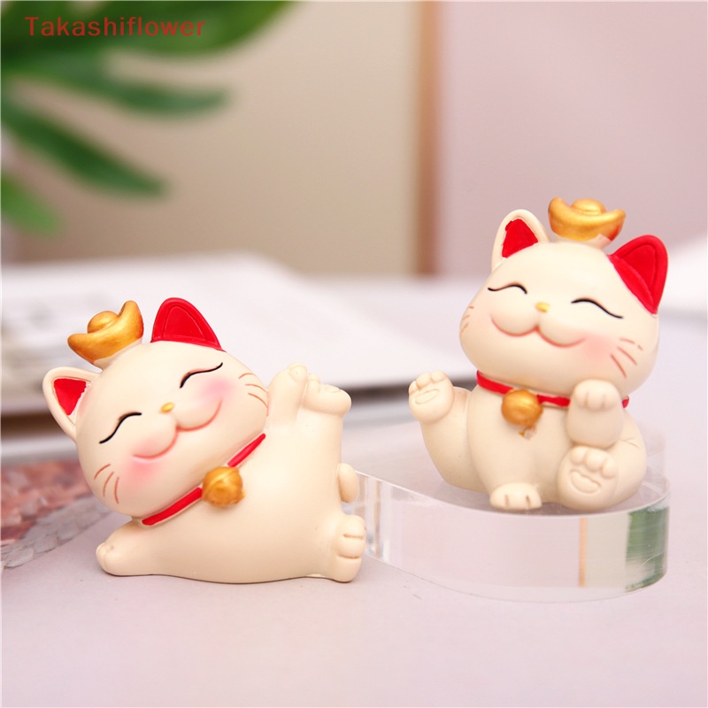 Mô Hình Chú Mèo May Mắn Dễ Thương Trang Trí Bàn Làm Việc / Xe Hơi / Văn Phòng