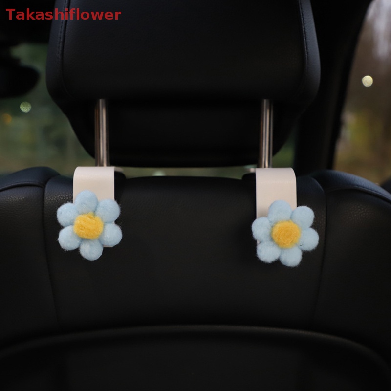 (Takashiflower) Móc Treo Đồ Hình Nơ Hoa Hướng Dương Dễ Thương Thông Dụng Gắn Sau Ghế Xe Hơi