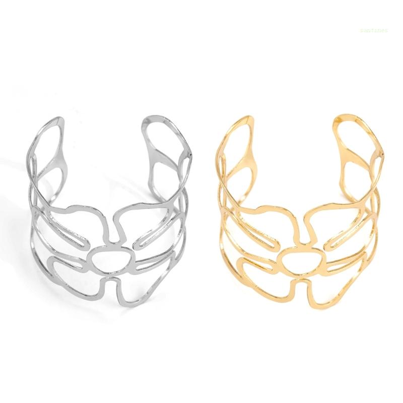 Vòng Đeo Tay Dạng Mở Bằng Sắt Thời Trang Cho Nữ