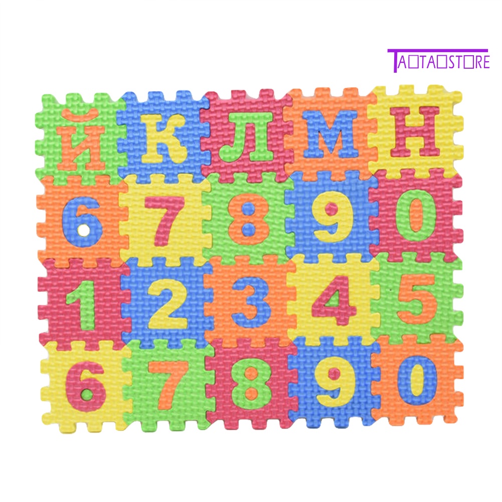 Bộ 60 Tấm Thảm Học Chữ Cái Tiếng Nga Dành Cho Trẻ Em