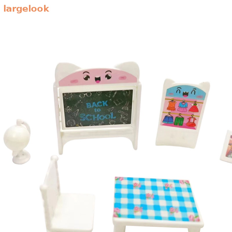 Set 8 Mô Hình Nội Thất Mini Tỉ Lệ 1 / 6 16cm Trang Trí Nhà Búp Bê