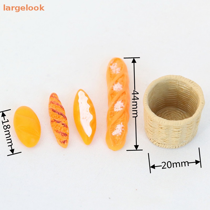 1 Bộ Giỏ Bánh Mì Đồ Chơi Búp Bê Cỡ 1 / 12