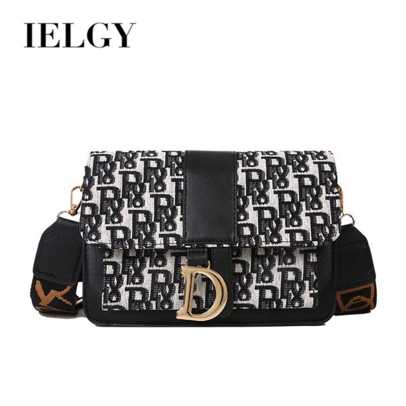 Túi Đeo Chéo Hình Vuông Nhỏ In Chữ Phong Cách Phương Tây Thời Trang Cho Nữ