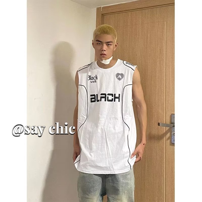 Áo Thun Sát Nách Dáng Rộng Thời Trang Mùa Hè Cho Nam