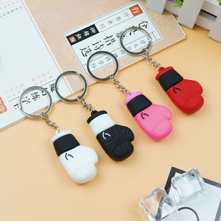 4 móc khóa hình găng tay boxing bằng nhựa pvc mềm