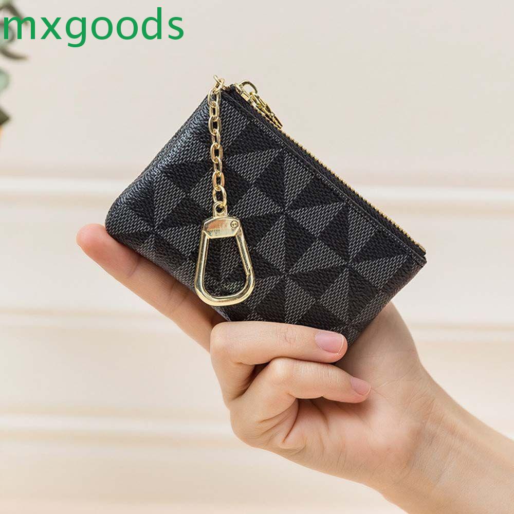 Ví Da Đựng Tiền Xu / Thẻ Mini Unisex Kèm Móc Khóa Trang Trí Tiện Dụng