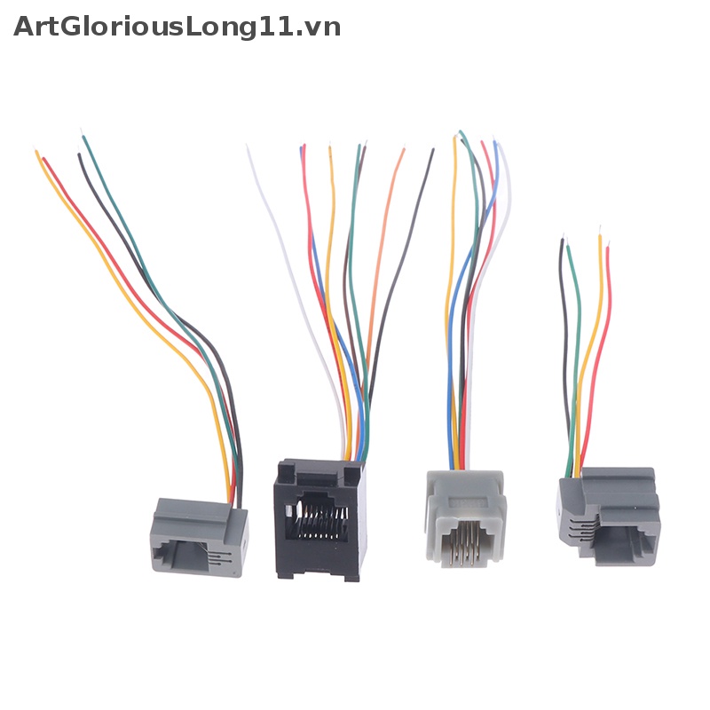 Set 5 Phích Cắm 616E 623k 616M 641D RJ11 / RJ12 / RJ45 15cm Chuyên Dụng Cho Điện Thoại