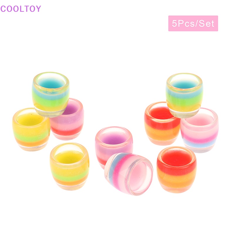 Set 5 Cốc Nước 1: 12 Dùng Để Trang Trí Nhà Búp Bê