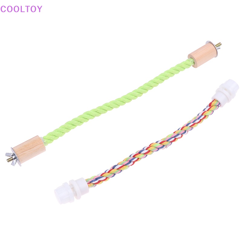 1 Đồ Chơi Nhai Gặm Dạng Dây Bện Kích Thước 30 / 40 / 55 / 80 / 100cm Cho Chim Vẹt