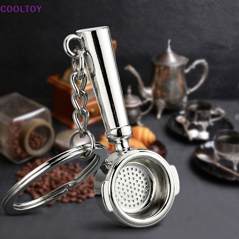 Cooltoy Móc Khóa Hợp Kim Hình Tách Cà Phê portafilter Thời Trang
