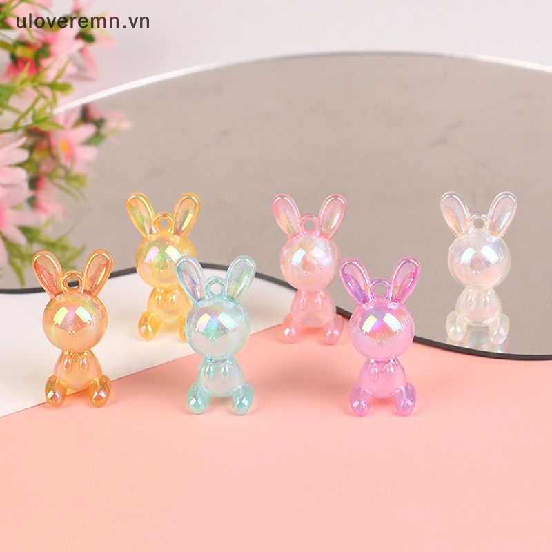 1 Mặt Vòng cổ Hình Thỏ Nhiều Màu Sắc DIY