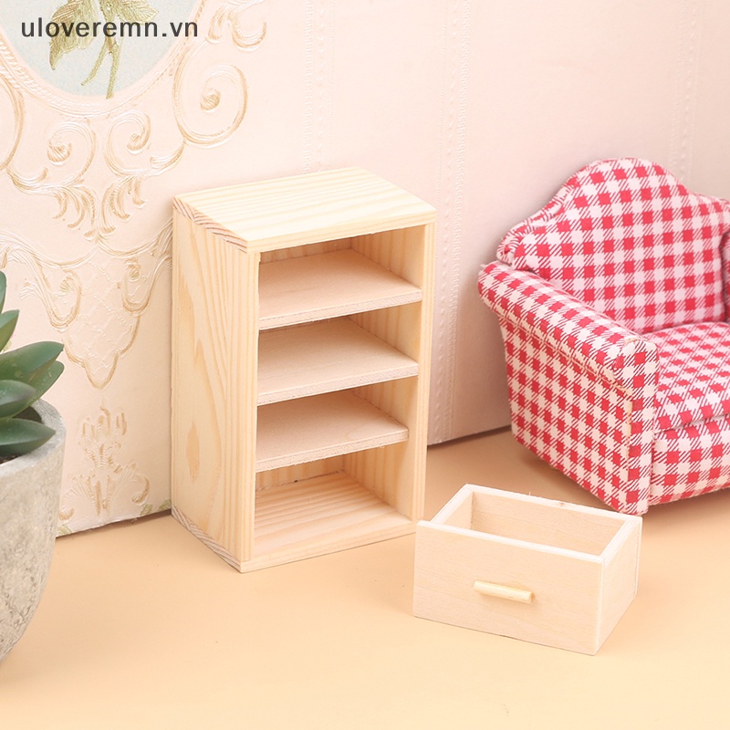 Mô Hình Tủ Sách 1: 12 Dùng Trang Trí Nhà Búp Bê