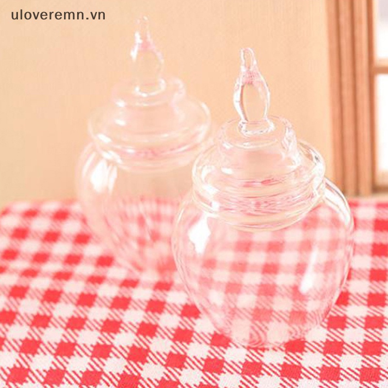 1 Hũ Thủy Tinh Đựng Kẹo / Món Tráng Miệng Mini Tỉ Lệ 1 / 12 Trang Trí Nhà Búp Bê