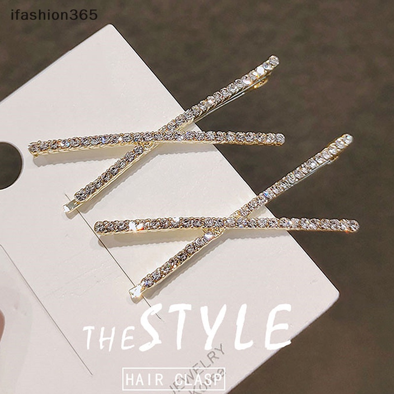 Set 2 Kẹp Tóc Đính Đá Thời Trang ifashion365
