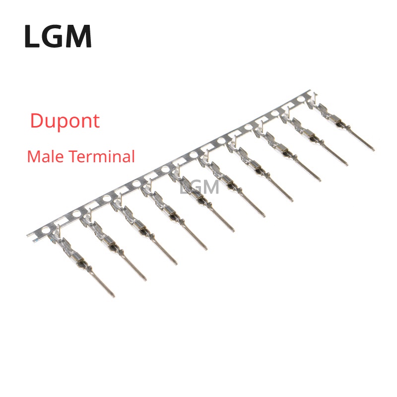 200 Chiếc Dupont Reed DUPONT Nhà Ở Nam Terminal CHO 2.54MM PITCH Dupont KẾT NỐI CHO JUMPER DÂY CÁP C