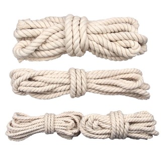 1 / 2 / 3 / 4 / 5 / 6 / 8 / 10mm cotton dây macrame dây dây thủ công thủ công diy tự nhiên macrame đay xoắn dây bện trang trí dệt may nhà cửa